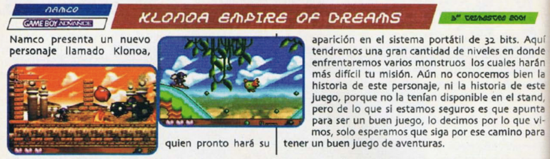 File:Klonoa Empire of Dreams Spanish E3 preview in Club Nintendo July 2001.png