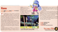 Klonoa Door to Phantomile review in PSM Italy issue 2.png