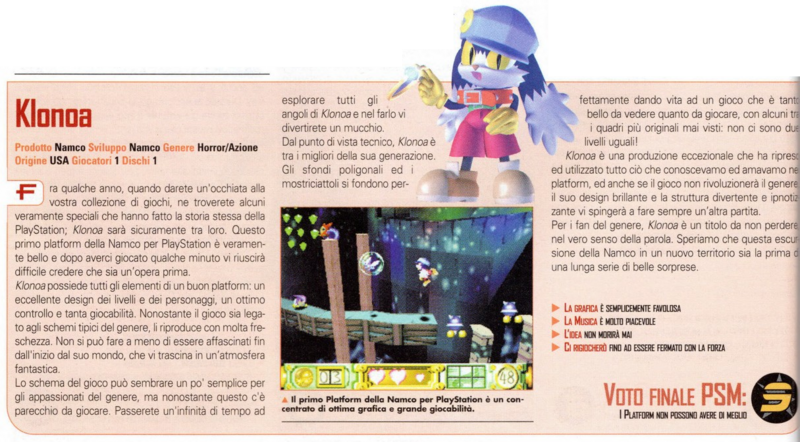 File:Klonoa Door to Phantomile review in PSM Italy issue 2.png