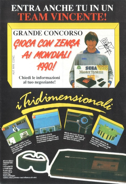 File:Sega Master System 3D glasses and games print ad in Italian Guida Video Giochi issue 7.pdf