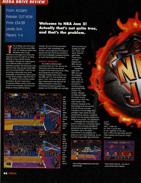 File:NBA Jam TE Mega Drive review Mega issue 30.pdf