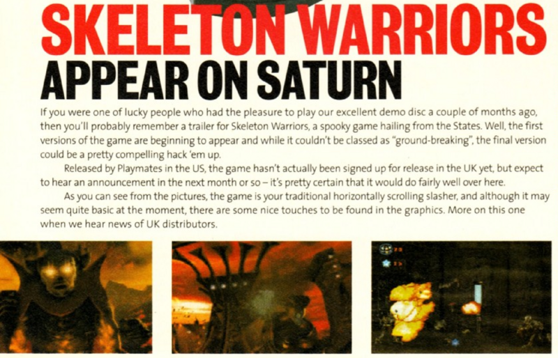 File:Skeleton Warriors short preview Sega Saturn Magazine issue 5.png